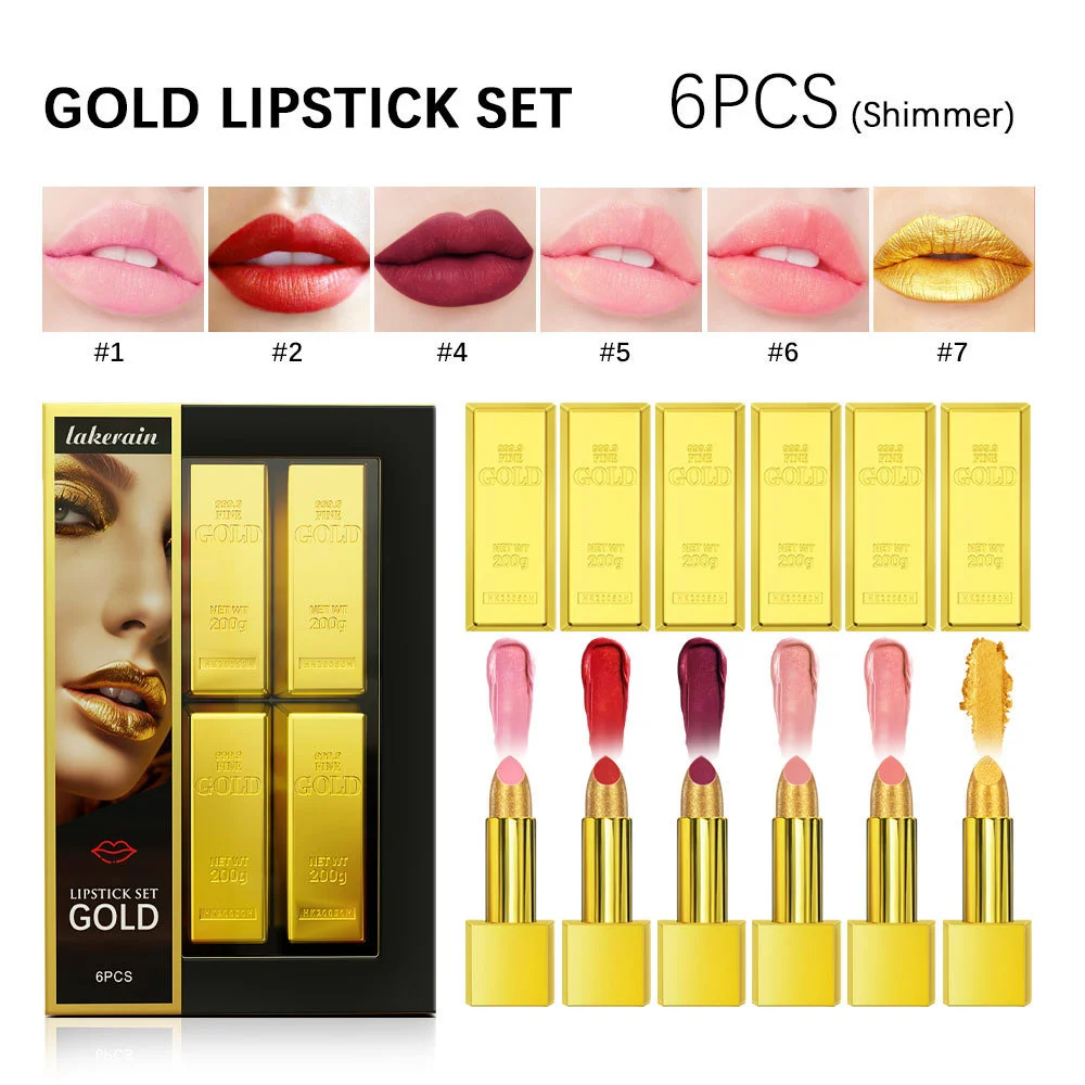 Lipstick Kit Gold Bar Makeup Set - Image 3