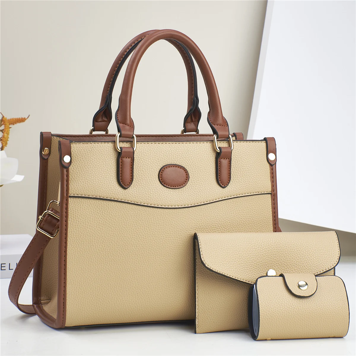 Stylish Three-Piece Shoulder Bag Set For Women Mother-and-Child Bags - Image 8