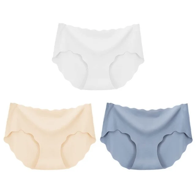 3Pcs Seamless Underwear Silk For Women Panties Lingerie Sexy - Image 10
