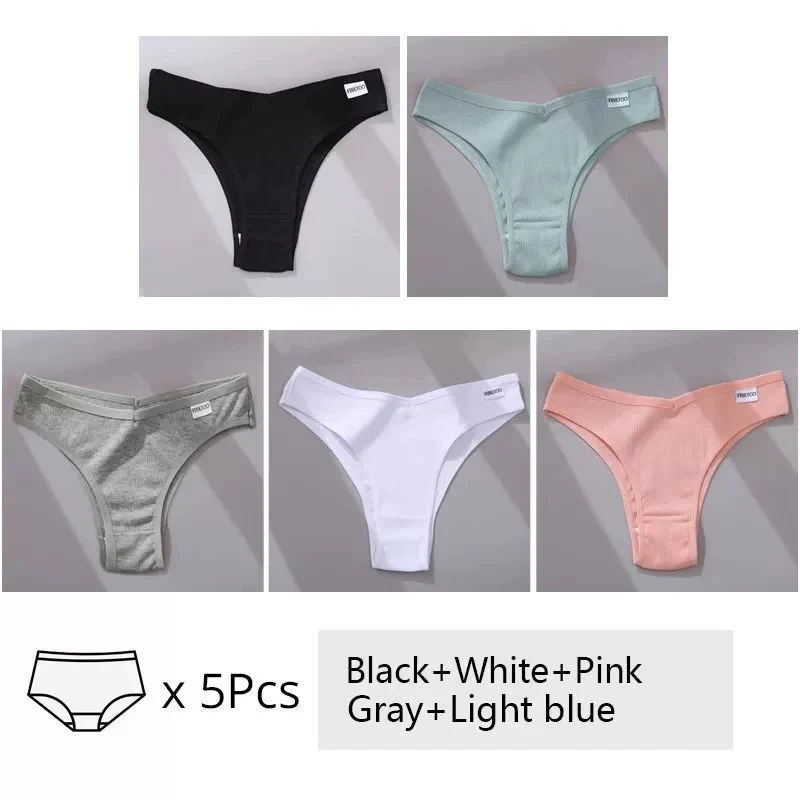 5Pcs Set Women Panties Cotton Underwear M-XL Comfo - Image 9