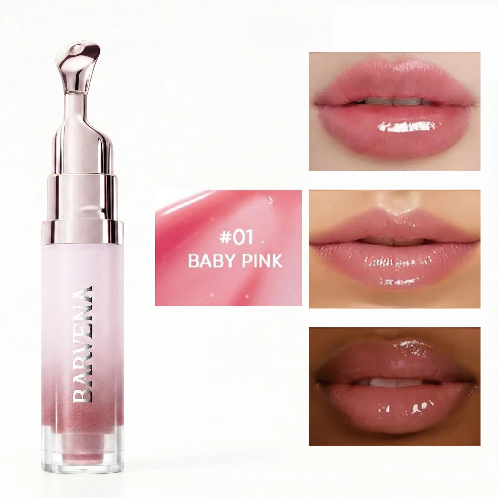 Brightening Lip Serum Oil, Hydrating Lip Gloss, Moisturizing Lip Balm For Dry Lips, 6.5g - Image 5