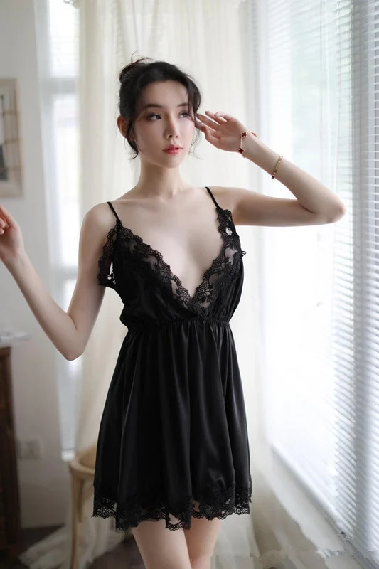 Women sexy nightgown ladies pajamas underwear women sexy nightgown ladies pajamas underwear - Image 2