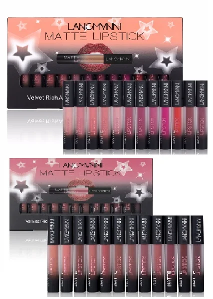 Matte Lipstick Waterproof Long-lasting Velvet Lipstick Set - Image 6