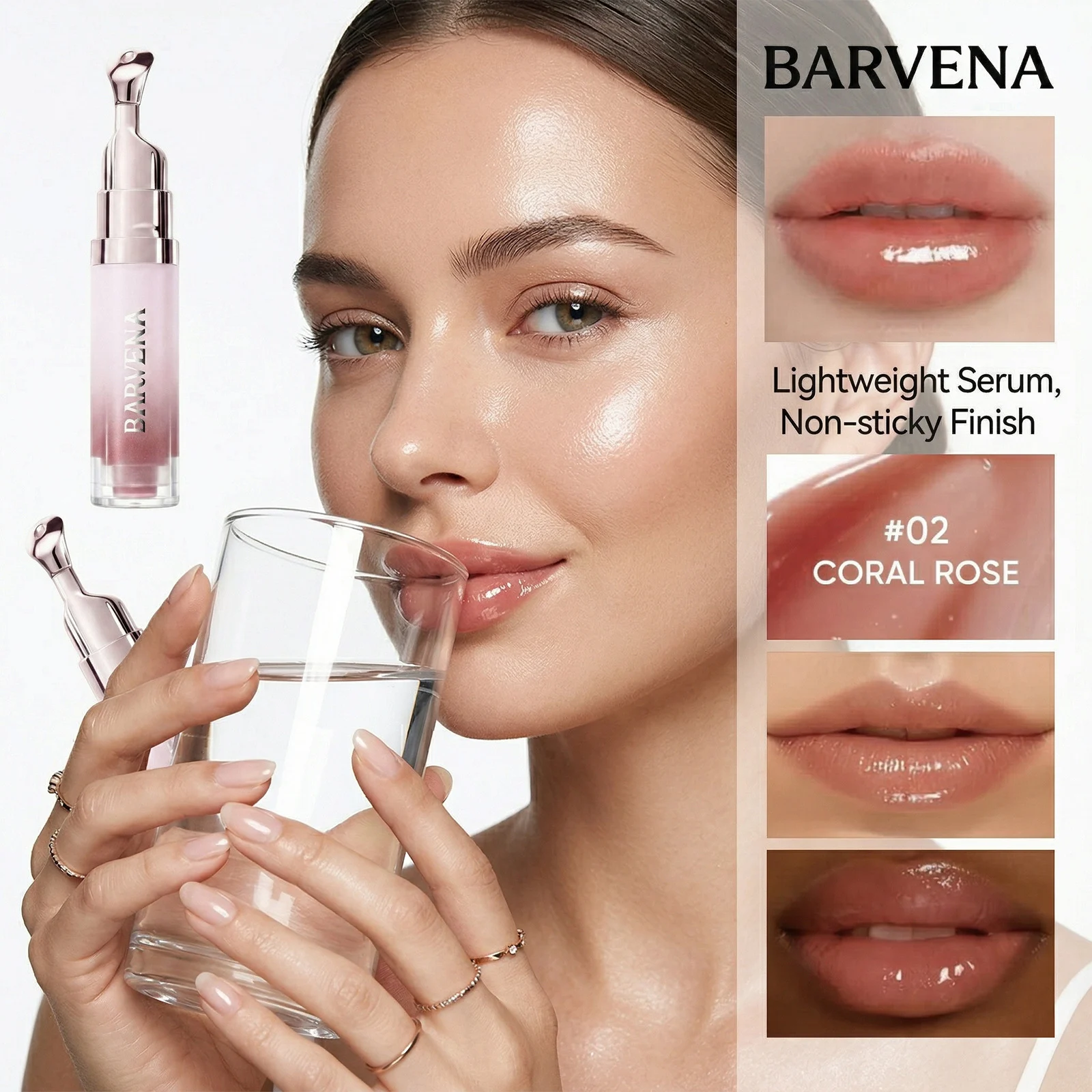 Brightening Lip Serum Oil, Hydrating Lip Gloss, Moisturizing Lip Balm For Dry Lips, 6.5g - Image 4