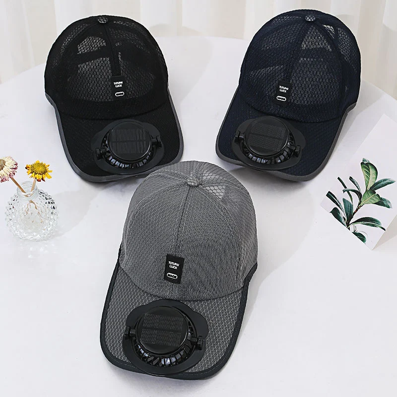Solar Charging Fan Hat - Breathable Mesh UV Protection Baseball Cap For Men Women Summer Outdoor Sun Hat - Image 6