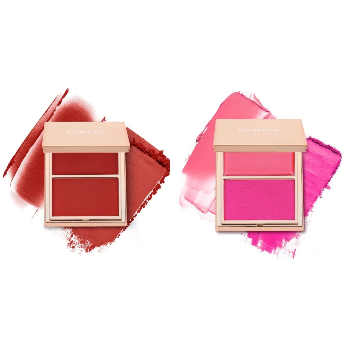 PHOFAY Double-Take Cream & Powder Blush Duo - Image 4