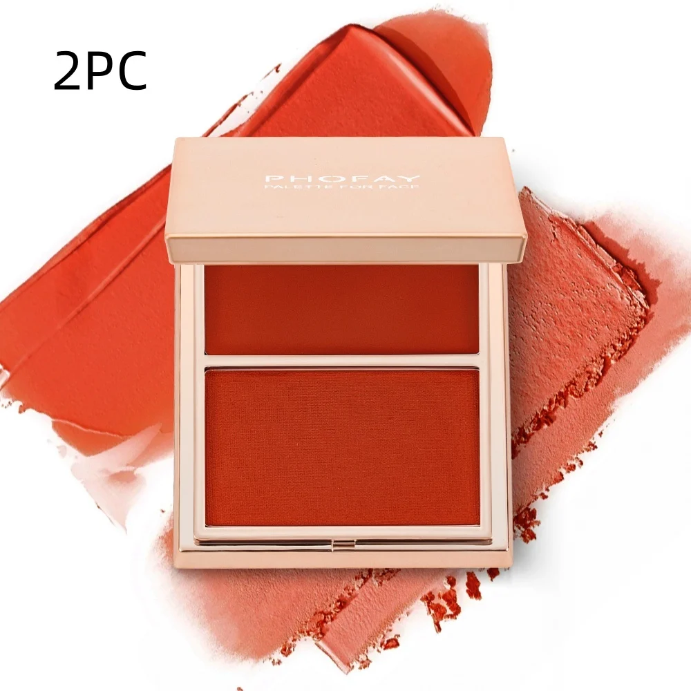PHOFAY Double-Take Cream & Powder Blush Duo - Image 2