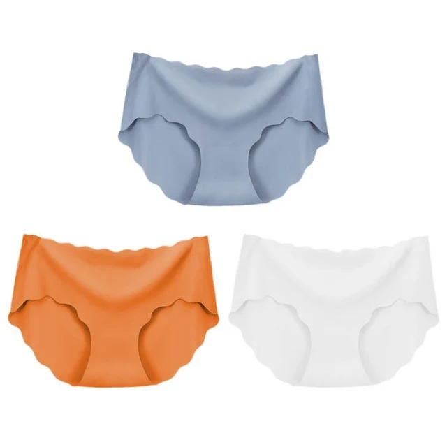 3Pcs Seamless Underwear Silk For Women Panties Lingerie Sexy - Image 9