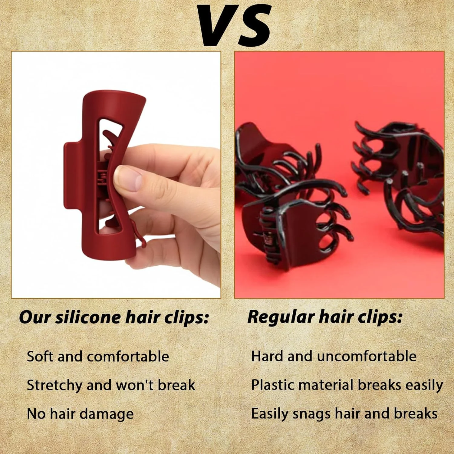 4Pcs Cloud Claw Clips, Soft & Flexible Cozy Claw Clip, Flexible Claw Clip, Ponytail Hairpins For Thick Or Fine Hair, Beauty Accessory For Women - Image 10