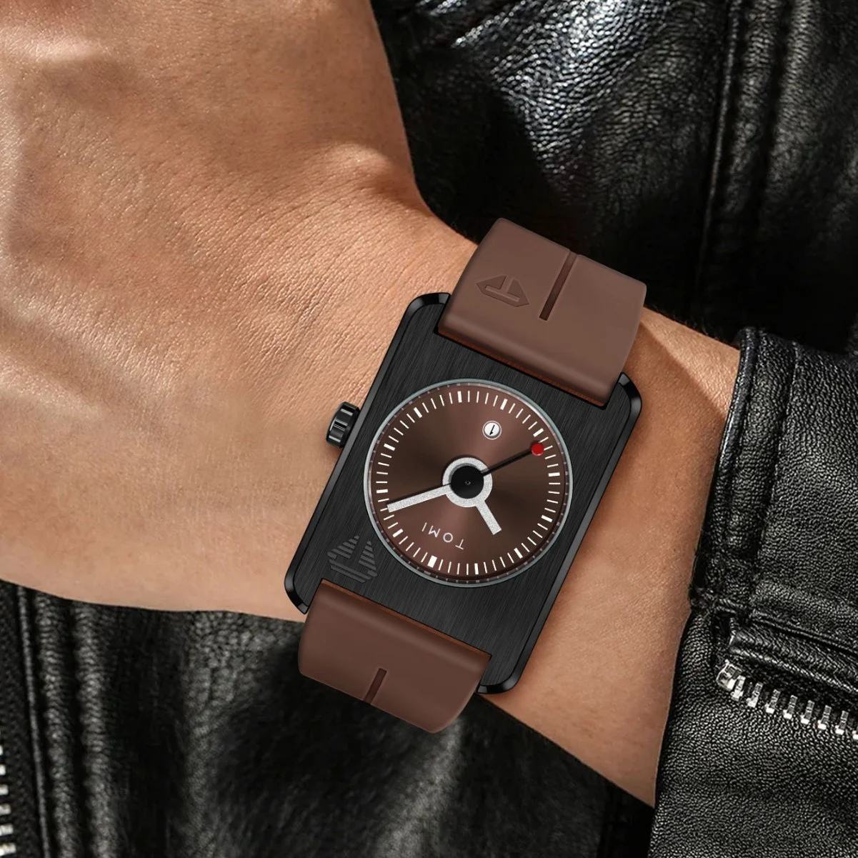 Square Calendar Watches For Men And Women - Image 4
