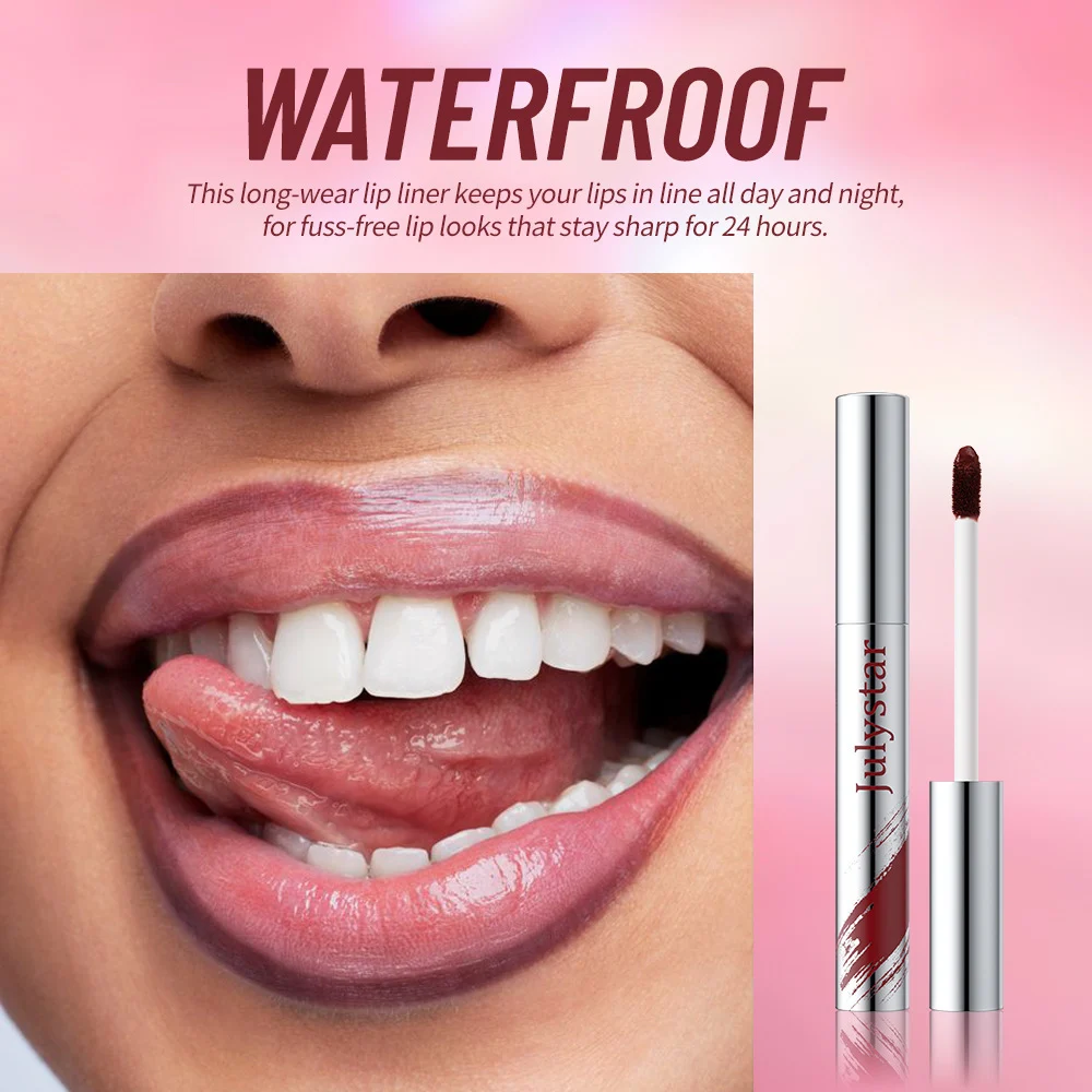 Long Lasting Peel Off Lip Liner, Matte Liquid Lip Stain Pencil, Waterproof And Smudge Proof Lip Plumper, Easy To Apply Lip Tattoo Makeup For Women, Natural Looking Fuller Lips Beauty Cosmetic - Image 2