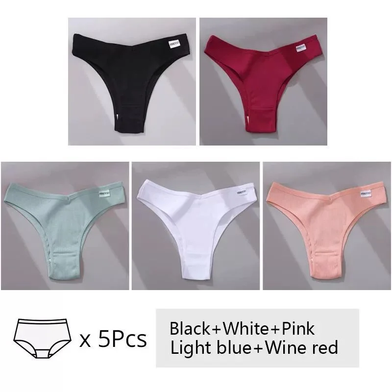 5Pcs Set Women Panties Cotton Underwear M-XL Comfo - Image 6