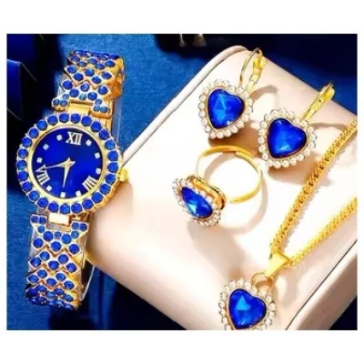 Watch Colorful Crystals Quartz Jewelry Suit - Image 6
