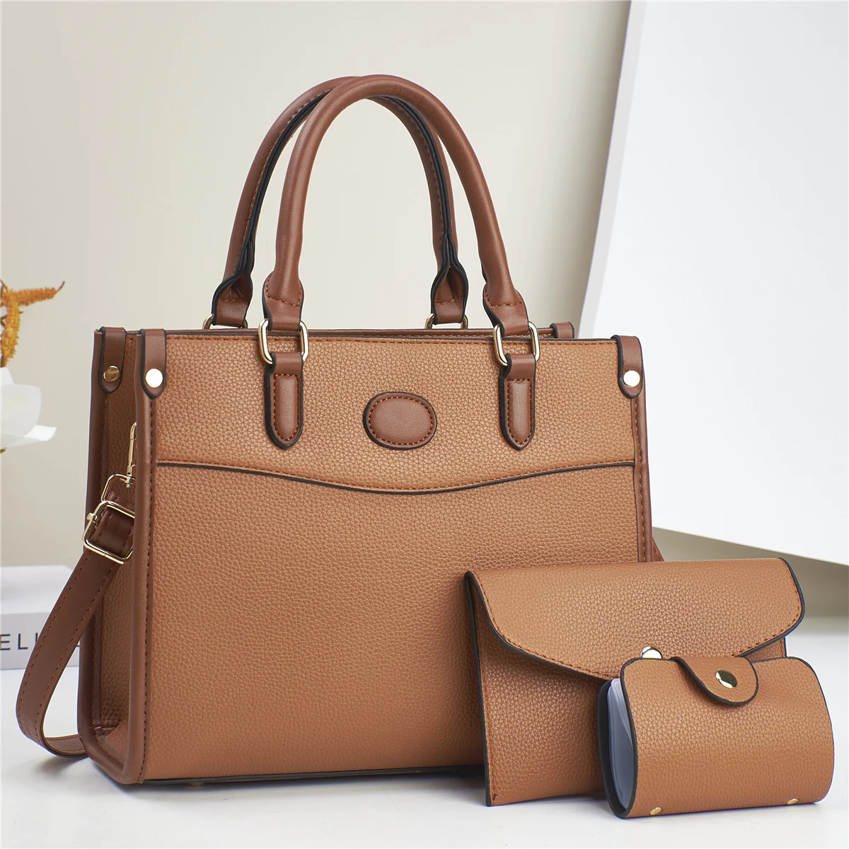 Stylish Three-Piece Shoulder Bag Set For Women Mother-and-Child Bags - Image 3
