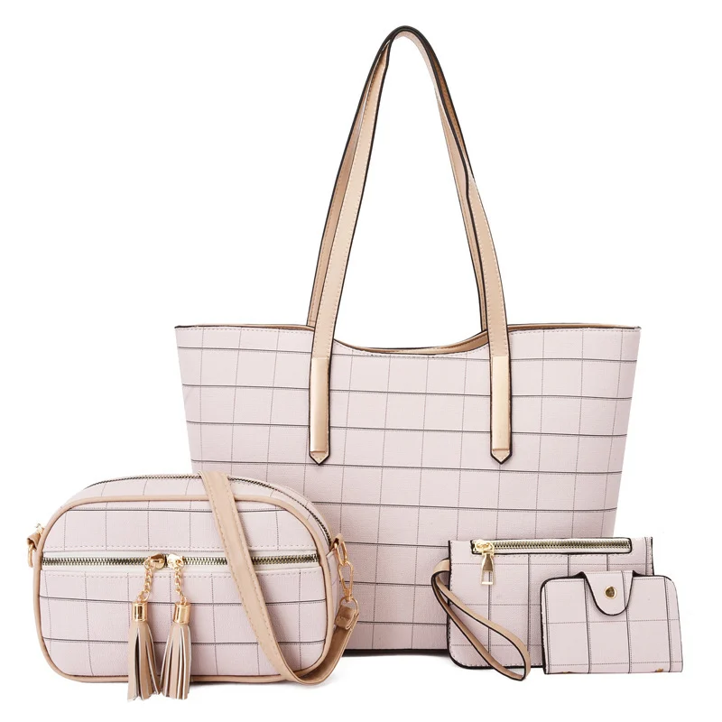 New Korean Fashion Four-piece Set Texture Shoulder Women Hand-carrying Crossbody Bag - Image 2