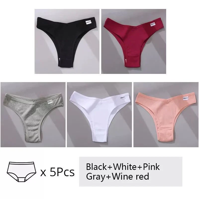 5Pcs Set Women Panties Cotton Underwear M-XL Comfo - Image 7