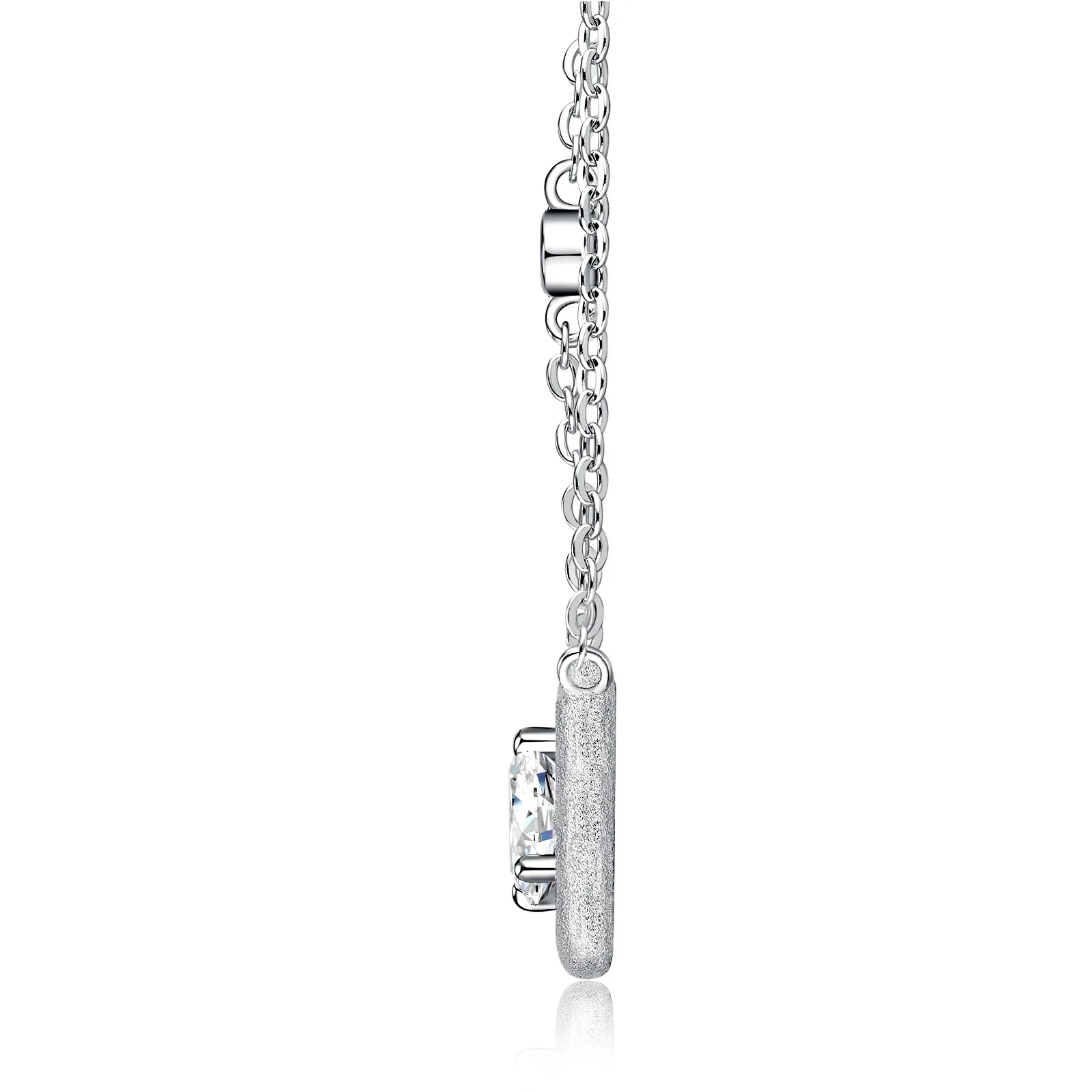 S925 Sterling Silver Moissanite Necklace For Women D Color VVS1 Clarity Round Cut Pendant With GRA Certificate, Platinum Plated Dainty Chain, 3.0g Minimalist Fine Jewelry Gift Box Set, Ideal For Dai - Image 6
