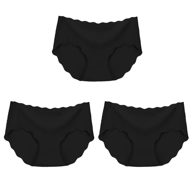3Pcs Seamless Underwear Silk For Women Panties Lingerie Sexy - Image 2