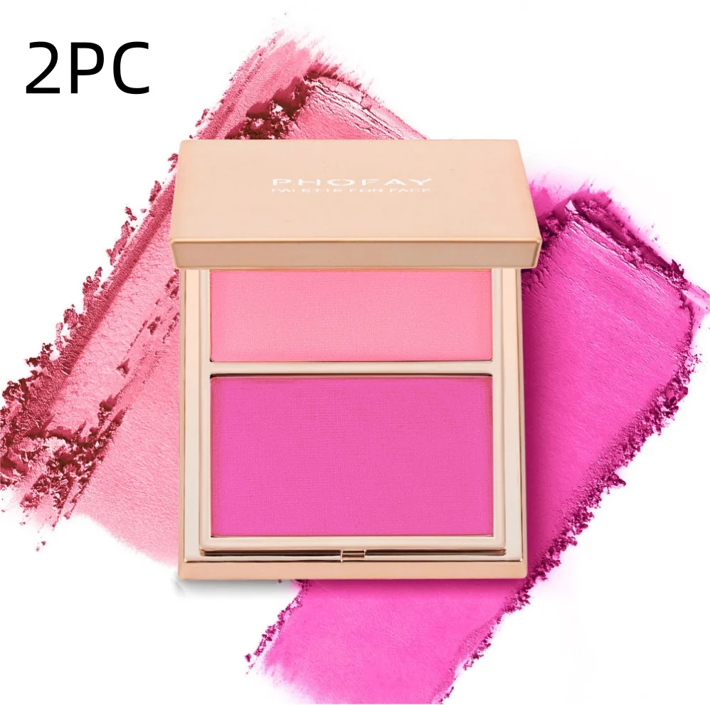 PHOFAY Double-Take Cream & Powder Blush Duo - Image 10