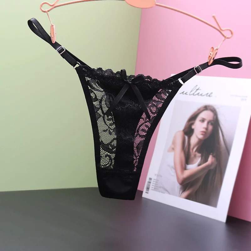 Low Rise Lace Sheer Adjustable Strap Shorts