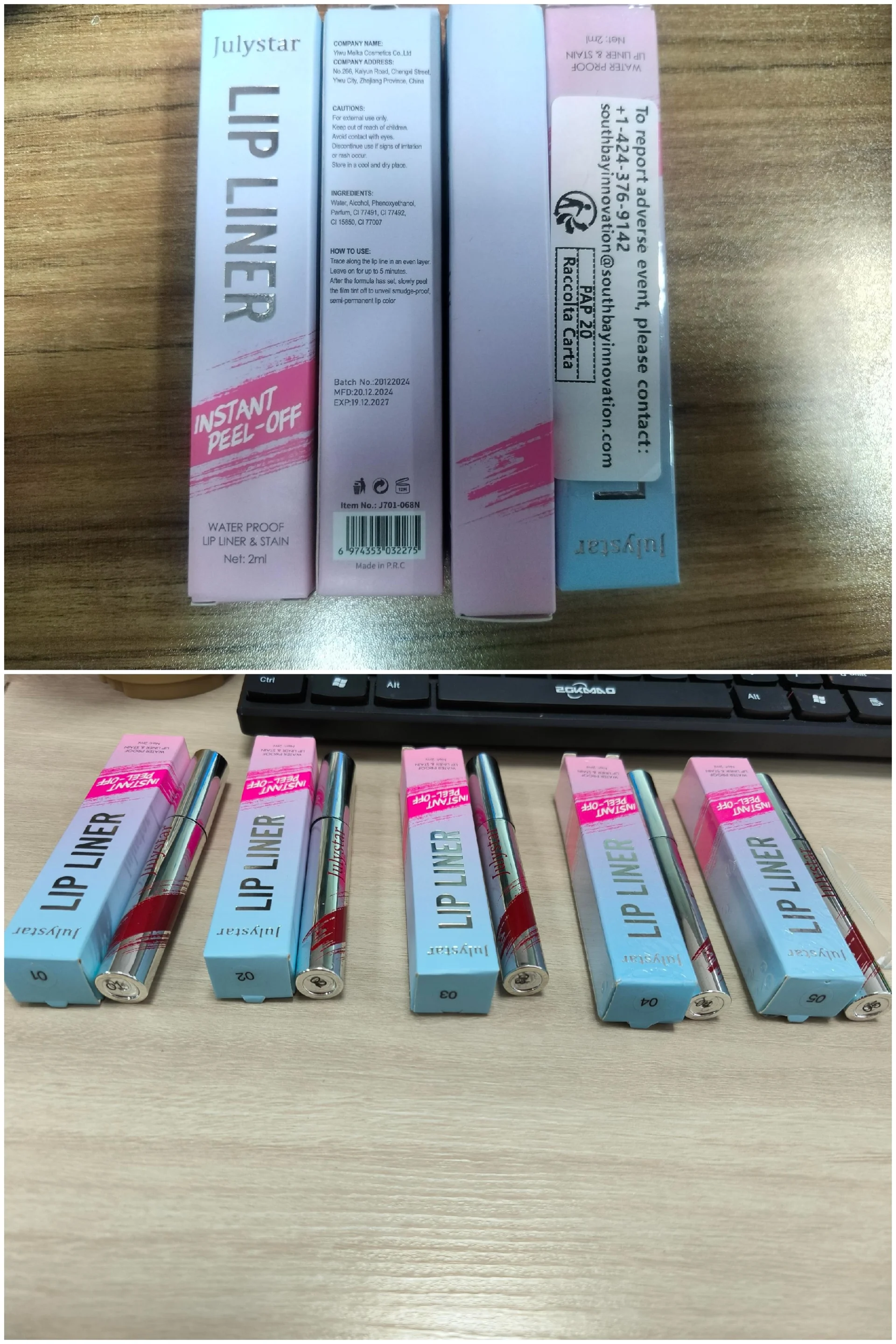 Long Lasting Peel Off Lip Liner, Matte Liquid Lip Stain Pencil, Waterproof And Smudge Proof Lip Plumper, Easy To Apply Lip Tattoo Makeup For Women, Natural Looking Fuller Lips Beauty Cosmetic - Image 5