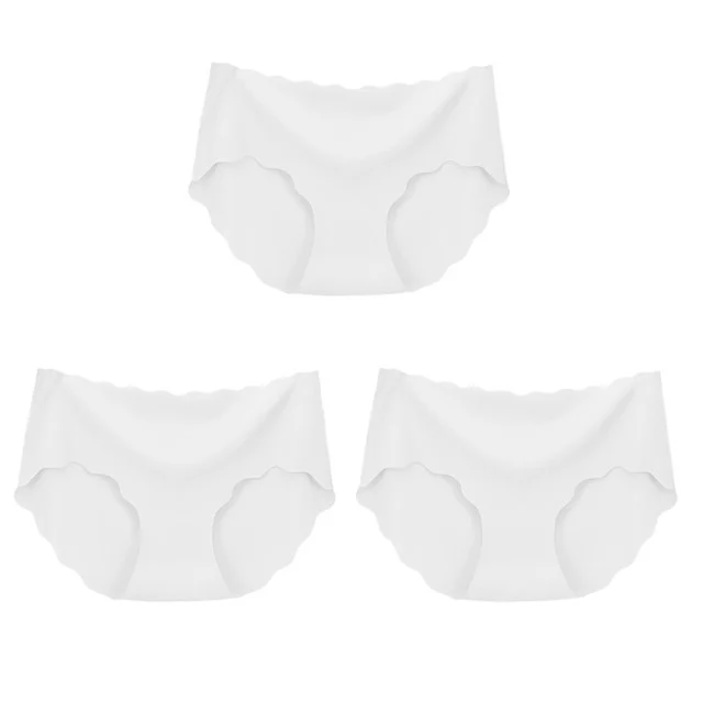 3Pcs Seamless Underwear Silk For Women Panties Lingerie Sexy - Image 3