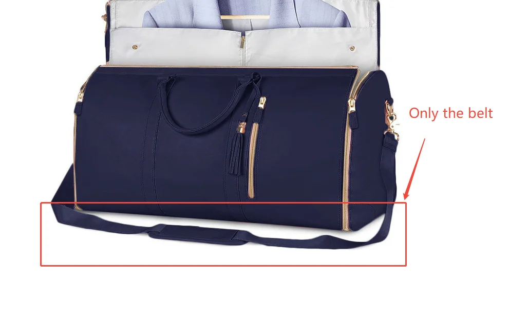 Large Capacity Travel Duffle Bag Women's Handbag Folding Suit Bag Waterproof Clothes Totes - Image 10