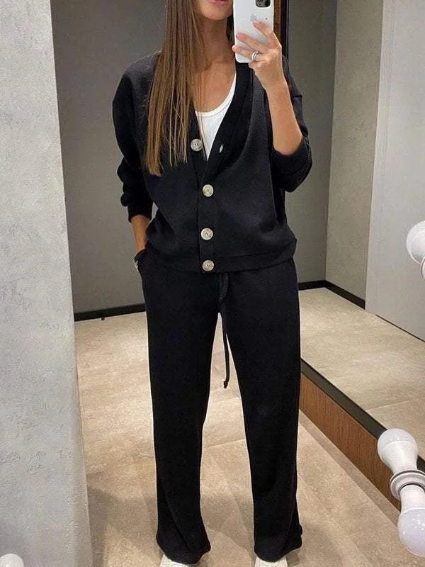 Casual Sports Suit Cardigan Top Women's Clothing - Image 3