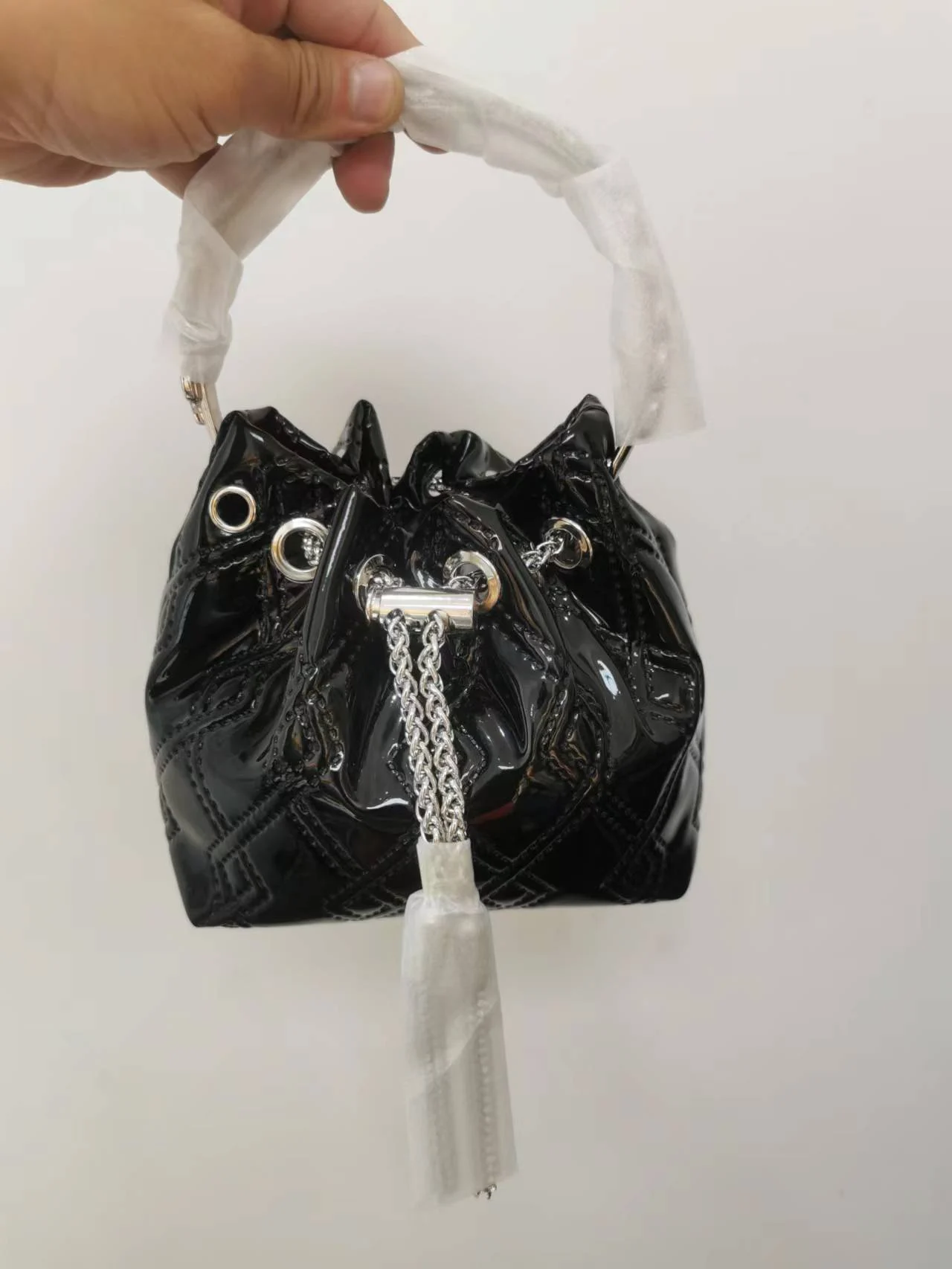 Bowknot Bucket Simple One Shoulder Handbag Fashion - Image 3