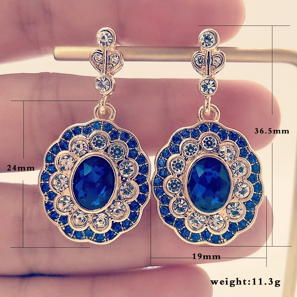 Creative Sapphire Fashion Diamond Jewelry Women's Earrings - Image 2