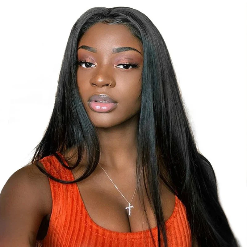Wig Female Long Straight Hair Long Straight Wigs Africa Fashion Foreign Trade Chemical Fber Headgear - Image 2