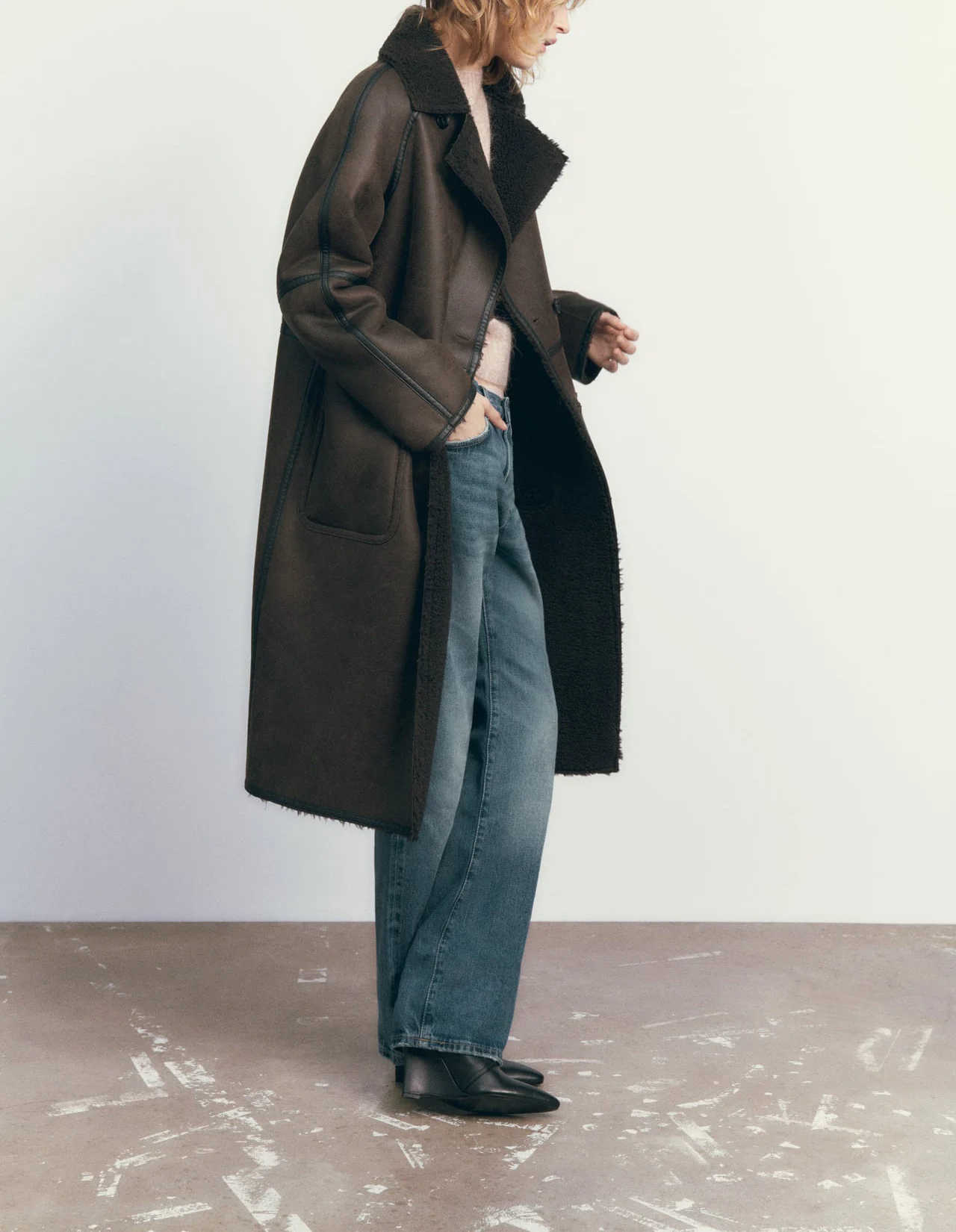 Winter Jacket With Belt Fashion Double Breasted Lapel Windbreaker Women's Long Trench Coat Mid-length Overcoat Clothing - Image 10