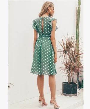 New women's shirt European and American Amazon polka dot dress - Image 2