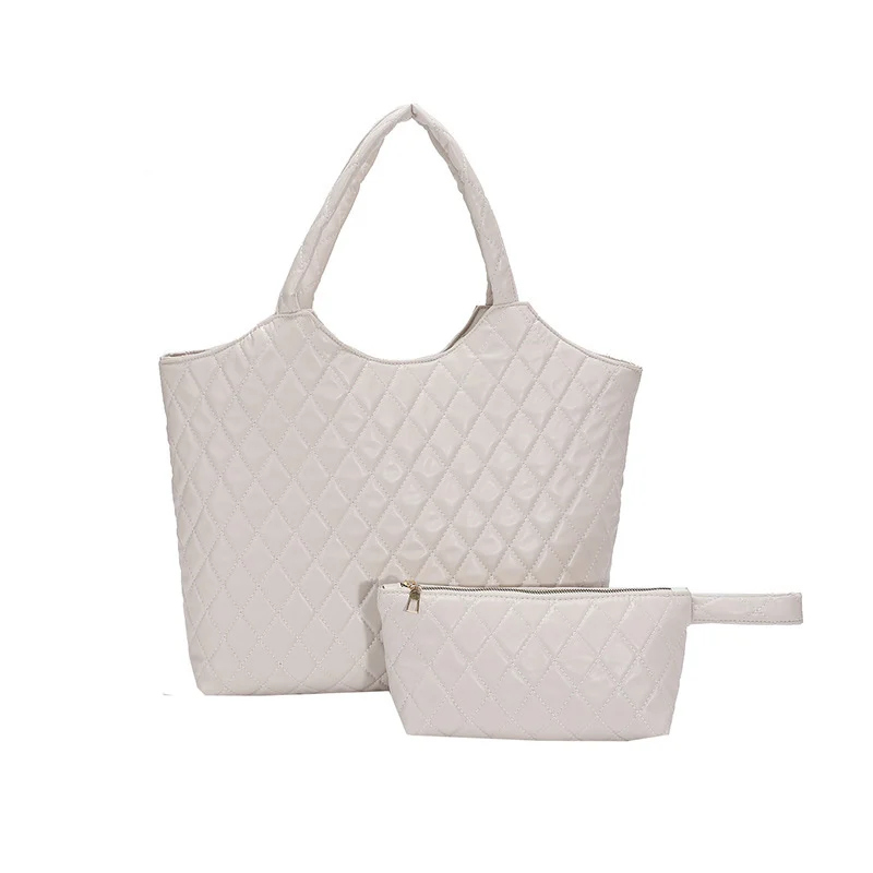 New Versatile Texture Hand-carrying Combination Two-piece Women's Bag - Image 5