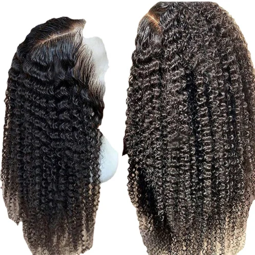 Brazilian Kinky Curly Lace Front Human Hair Wigs - Image 5