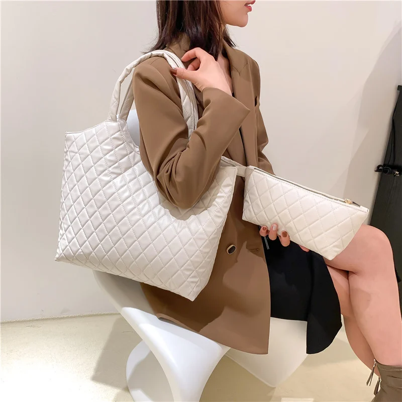 New Versatile Texture Hand-carrying Combination Two-piece Women's Bag - Image 2