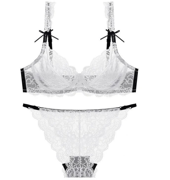 Ultra-thin soft lace breathable sexy bra set - Image 7