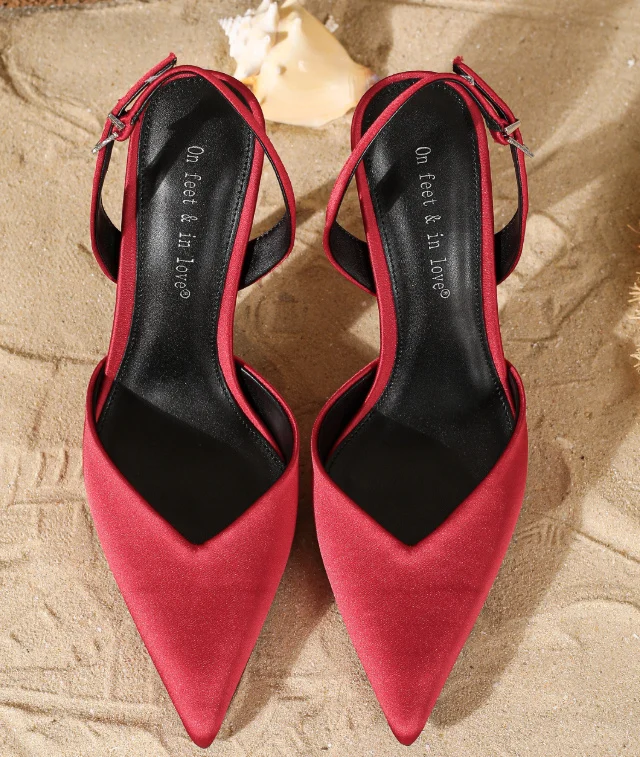 Baotou Pointed-Toe Stiletto Fashionable French-Style High-Heel Sandals For Women - Image 6