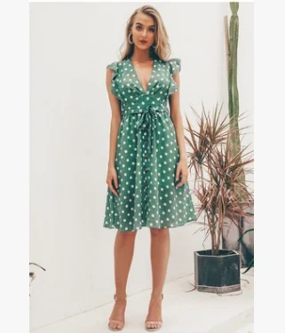New women's shirt European and American Amazon polka dot dress - Image 5
