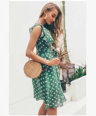 New women's shirt European and American Amazon polka dot dress - Image 4