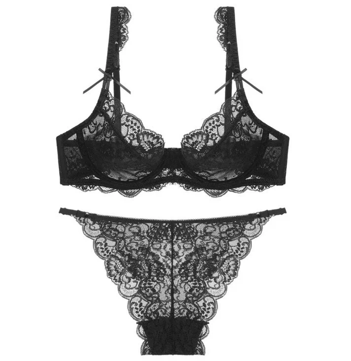 Ultra-thin soft lace breathable sexy bra set - Image 5