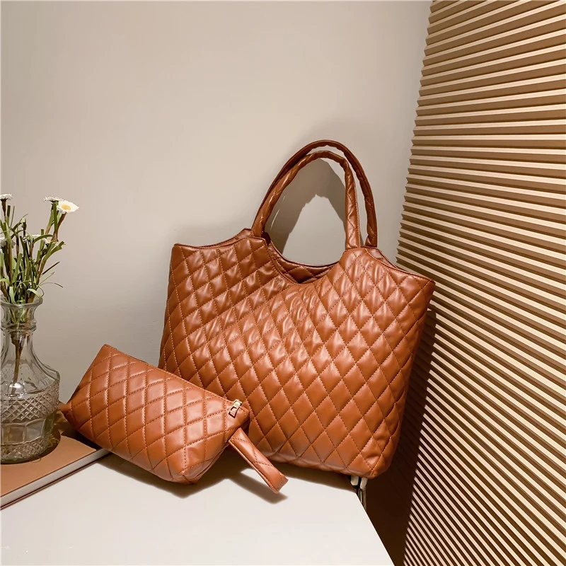 New Versatile Texture Hand-carrying Combination Two-piece Women's Bag