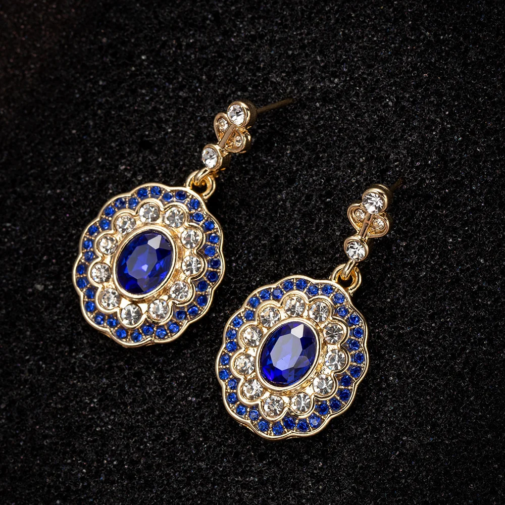 Creative Sapphire Fashion Diamond Jewelry Women's Earrings - Image 3