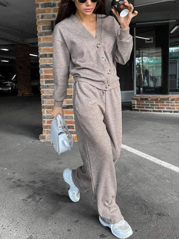 Casual Sports Suit Cardigan Top Women's Clothing - Image 6