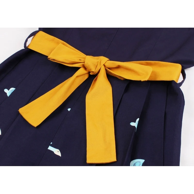 Cut back Hepburn style French print dress - Image 4