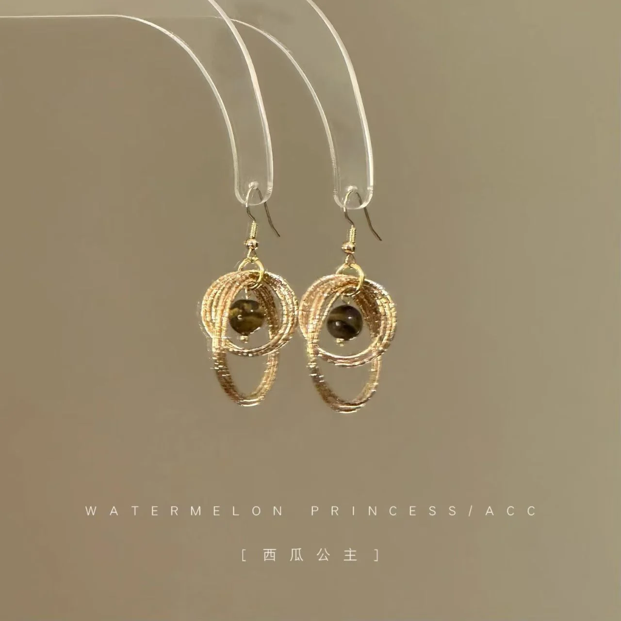 2026 Hot Sale Golden Tiger's Eye Earrings, Elegant & Unique Women's Jewelry