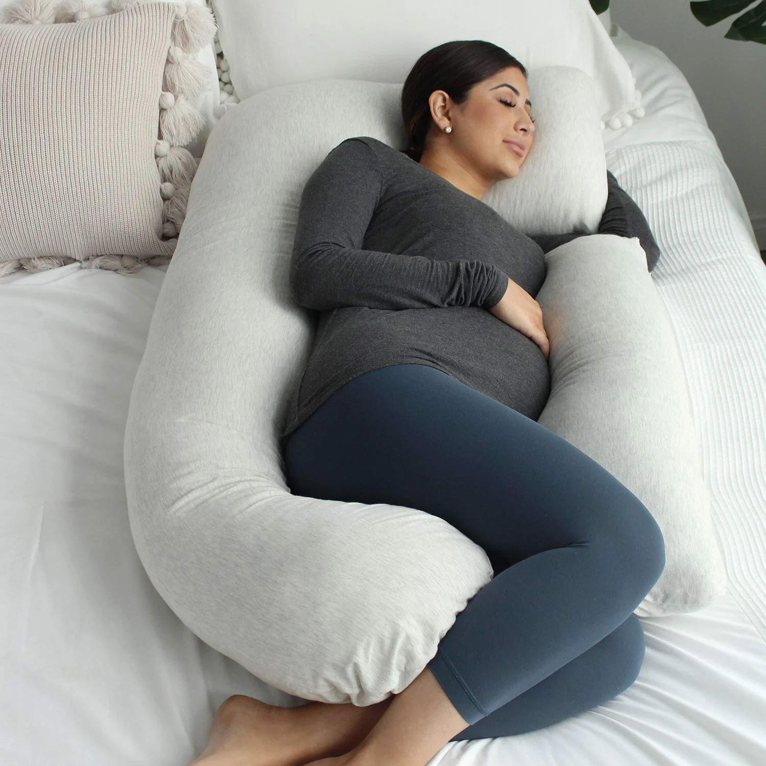 Pregnancy Pillow - Lumbar Support Body Pillow for Side Sleeping During Maternity - Image 4