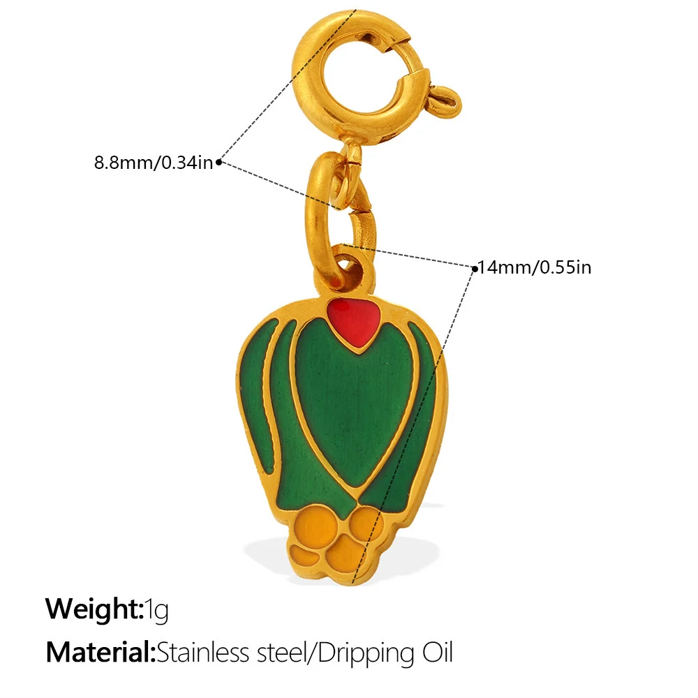 Country-style Cute Vegetable Series Jewelry Clasp Pendant Stainless Steel DIY Bracelet And Necklace Accessories - Image 10