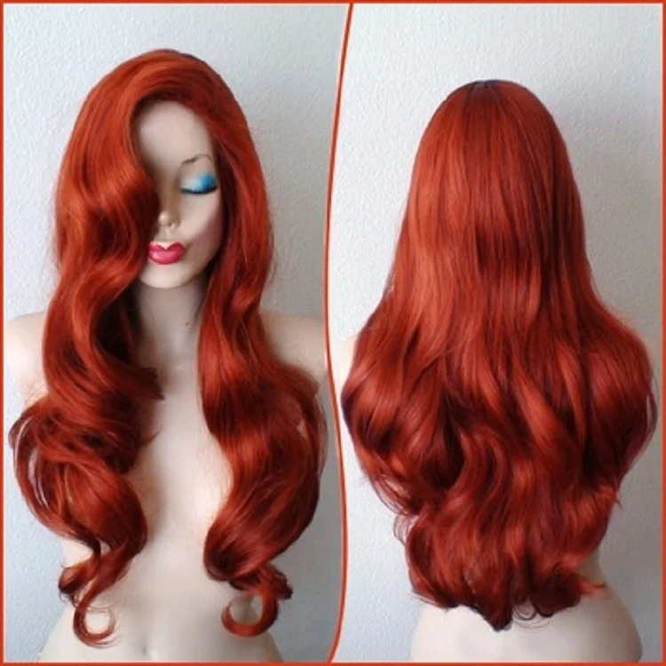 Women's Copper Anime Long Curly Hair - Image 2