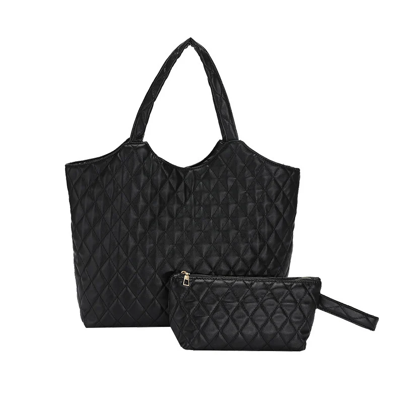 New Versatile Texture Hand-carrying Combination Two-piece Women's Bag - Image 3